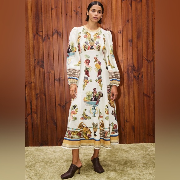 ALÉMAIS Mercado Linen Midi Dress - Picture 7 of 9